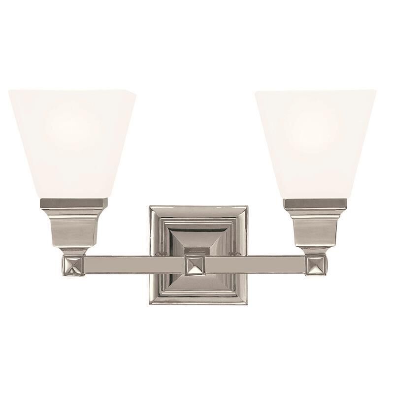 Mission 15 Inch 2 Light Bath Vanity Light by Livex Lighting